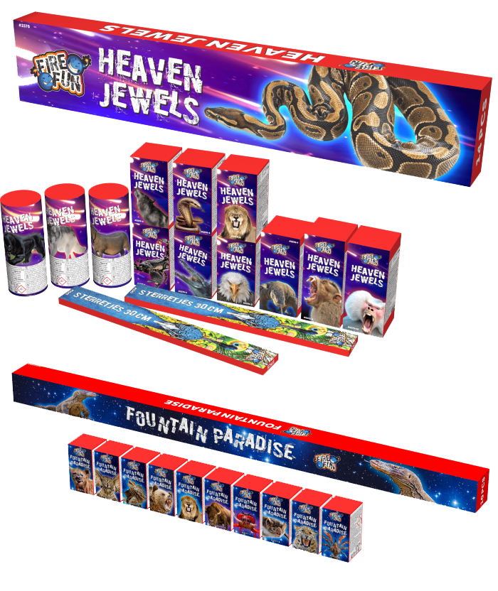 Mega Aanbieding 2 pakketten: Heaven Jewels & Fountain Paradise